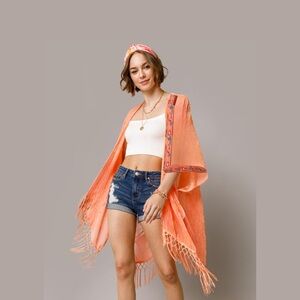 Umgee 1XL TASSLE KIMONO